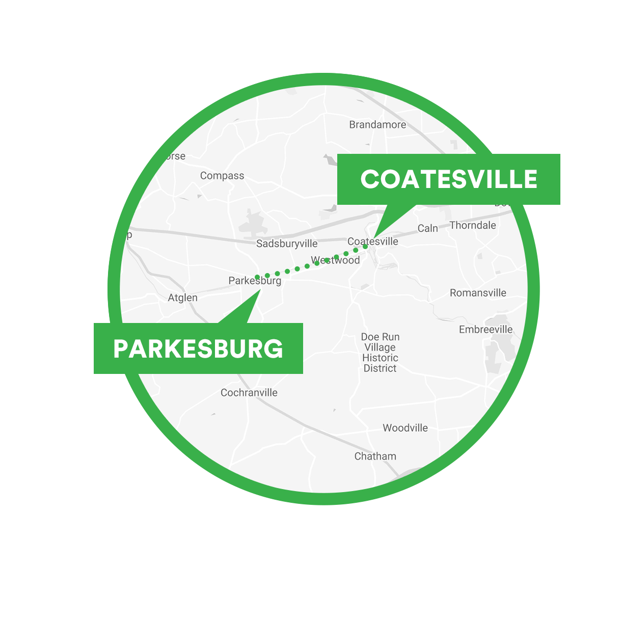 LINK Bus Route Chester County